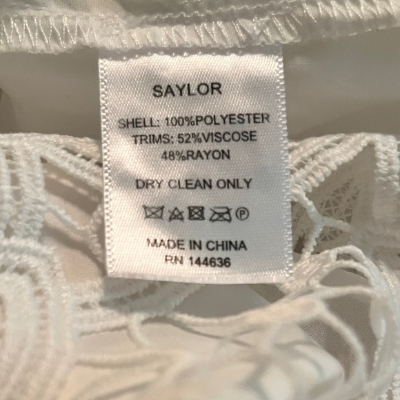 SAYLOR White Lace Two Piece Set - Picture 10 of 13